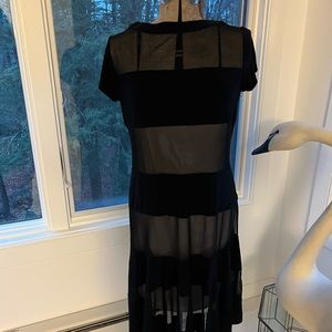 Black mesh dress